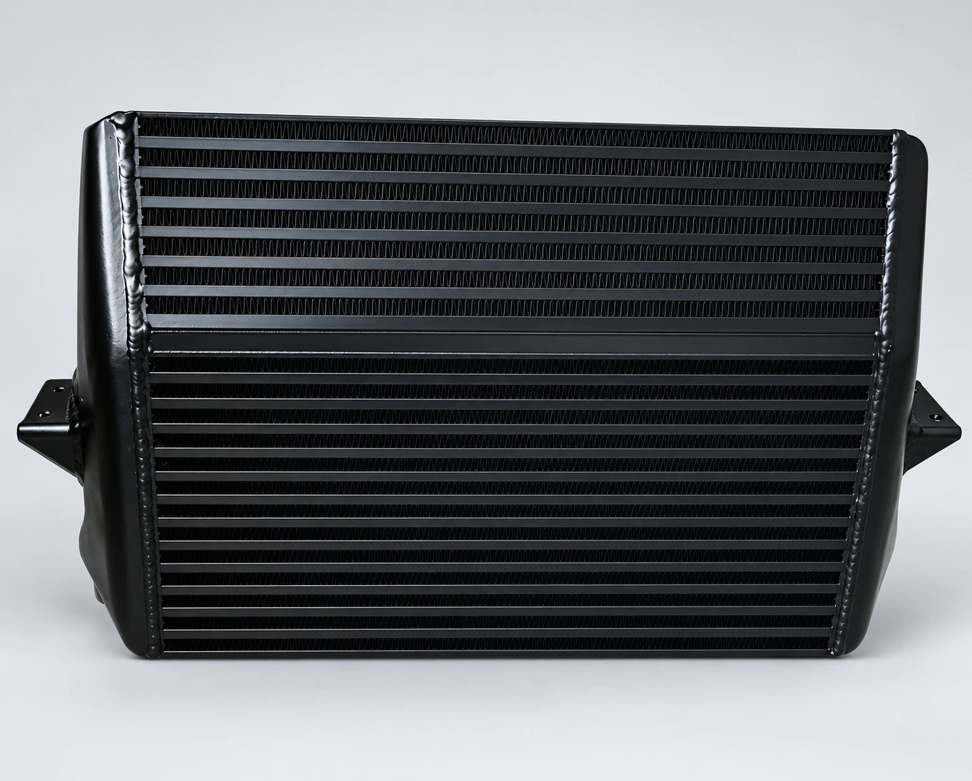 Core-face view · Plain black finish