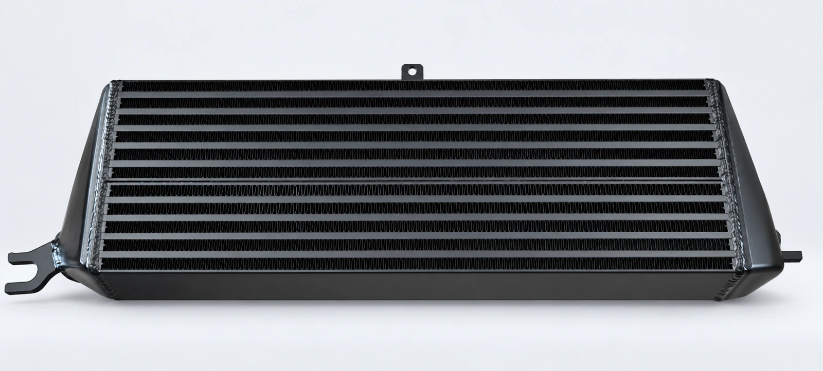 Core-face view · Plain black finish