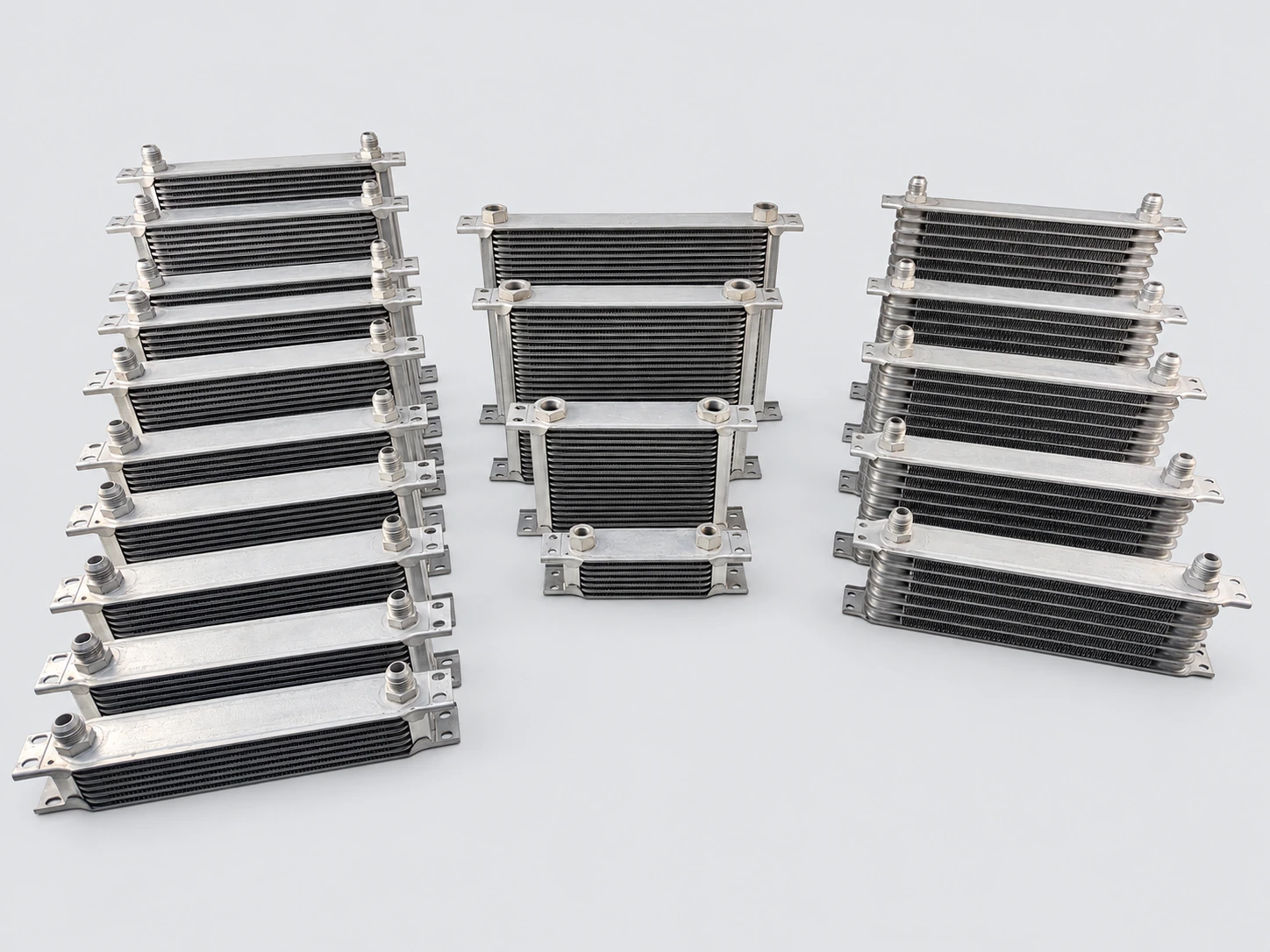 Oil cooler range Multiple sizes and configurations — manufacturer photograph