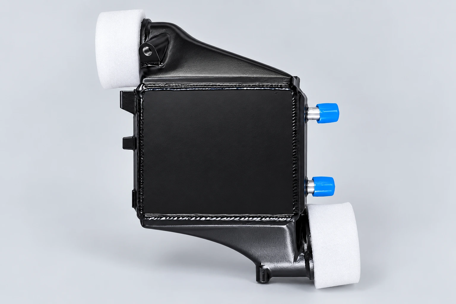 Protected intercooler and shipping caps